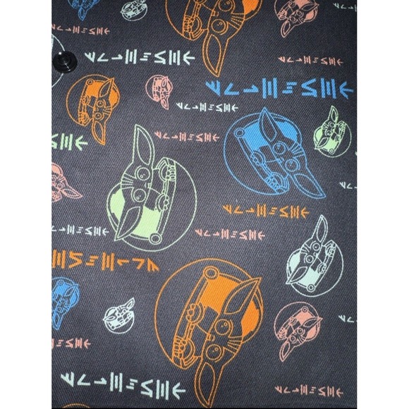 NWT Chewy STAR WARS: THE MANDALORIAN‎ Grogu Aurebesh fabric crate cover Disney M - Picture 4 of 7